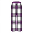 thumbnail image 3 of Censtreet Women's Soft Flannel Fall Winter Pajama Pants Elastic Sleepwear Pocket Lounge Comfy Pajama Pants Plaid Heart Star Stripe, 3 of 5