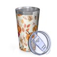 thumbnail image 2 of 16oz Tumblers Fall Pumpkins Leaves Pattern Stainless Steel Vacuum Insulated Double Wall Travel Tumbler Cups Mug with Lid and Straw,Cleaning Brush for Coffee,Tea, 2 of 4