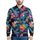 thumbnail image 5 of Chaqueta con estampado de flores hawaianas para hombre, sudaderas con estampado 3D de plantas coloridas, mangas largas, abrigos con cremallera para primavera y otoño, 5 of 5
