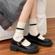 thumbnail image 4 of Calcetines largos para mujer, cómodos, de moda, que combinan con todo, calcetines de algodón para mujer, 4 of 7
