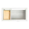 thumbnail image 5 of Ariel D043s-R-Bc Kensington 42" Single Free Standing Vanity Cabinet Only - White, 5 of 7
