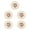 Beige, variant on Cuticate 5 Pieces Drink Coasters Retro Cup Coasters for Farmhouse Coffee Table Office White