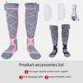 thumbnail image 5 of Calcetines térmicos de invierno con carga USB y calefacción para pies completos Calcetines térmicos eléctricos para esquí, 5 of 5