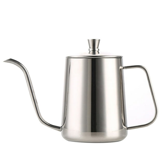 Zootealy 600ml Coffee Kettle Brew Coffee Kettle Coffee Maker Brewer Coffee Pot Stainless Steel with Handle Birthday Gift for Coffee Lover
