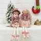 thumbnail image 2 of Pareja de elfos rosados, muñecos de peluche, elfos, colgantes para árbol de Navidad, adornos colgantes, decoración navideña, regalos de Año Nuevo para niños, 2 of 5