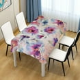 thumbnail image 7 of Coolnut Pastel Color Flower Fabric Rectangle Tablecloth - Waterproof and Wrinkle-Resistant Table Cloth 60x90 Inch Table Cover for Indoor & Outdoor Dining House Decor, 7 of 7