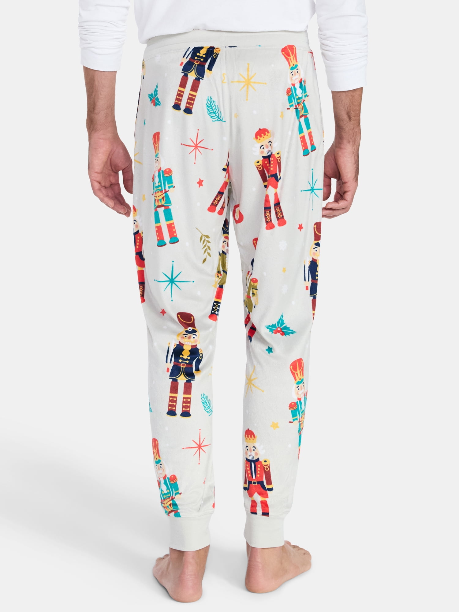 Men's Christmas Print Fleece Jogger Sleep Pants from Holiday Time, Sizes S-2XL