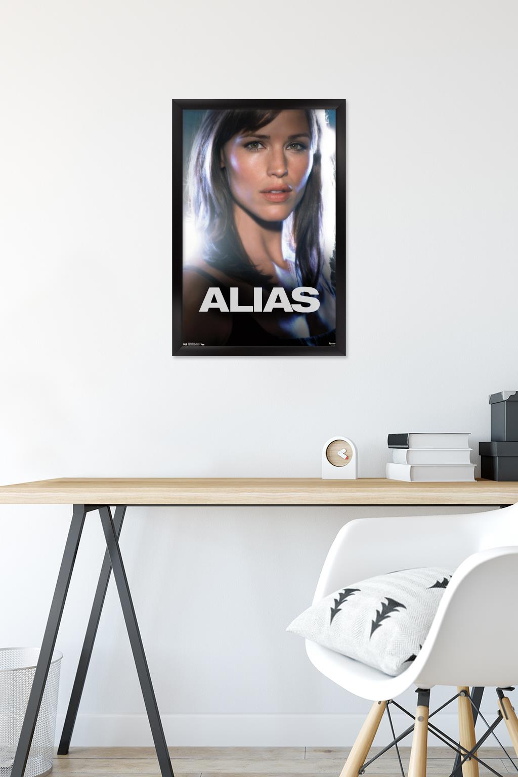 Alias - One Sheet Wall Poster, 14.725" x 22.375", Framed