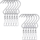 thumbnail image 1 of Paquete de 12 ganchos colgantes giratorios para campanas de cristal, mangas de viento y cualquier cometa, macetas, comederos de pájaros, suministros para fiestas (plata) oso de fresa Electrónica, 1 of 4