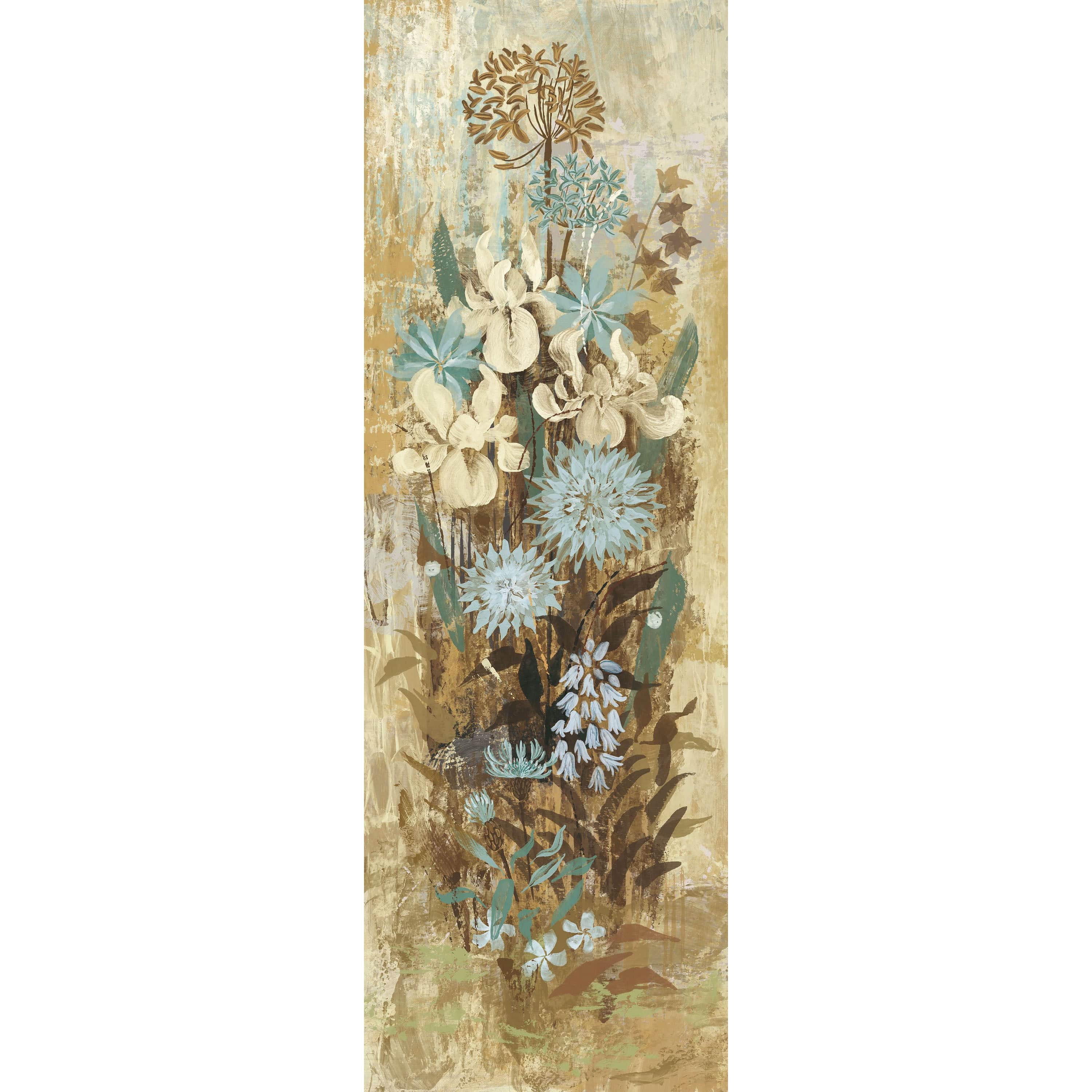Marmont Hill "Floral Frenzy Blue II" Painting Print on Canvas