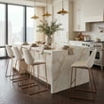 thumbnail image 2 of SAFAVIEH Masami Modern Style Counter Stool, White/Gold (19.8 in. W x 22 in. D x 40 in. H), 2 of 17