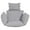 Grey, variant on naioewe Chair Cushion Replacement, Foldable Waterproof Hanging Basket Swing Chair Cushion with Headrest Grey