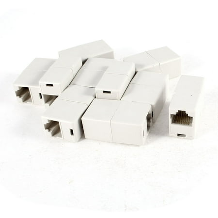 Telephone Socket Connection - 10 x RJ45 8P8C Female Socket Telephone Cable Straight Connector Coupler
