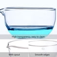thumbnail image 2 of EeaseCA 1 Pc Glass Evaporating Dish Container with Spout for Laboratory (Flat Bottom), 2 of 7