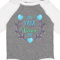 thumbnail image 4 of Inktastic My Yaya Loves Me with Hearts and Flowers Boys or Girls Long Sleeve Baby Bodysuit, 4 of 5