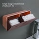 thumbnail image 5 of Advancent Elegante organizador de baño, caja de almacenamiento impermeable para cosméticos, fácil instalación, organizador de cosméticos, Almacenamiento y organización del hogar gris blanco, 5 of 6