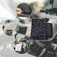 thumbnail image 3 of Uorisanigo ATV Tank Bag, Waterproof Motorcycles Fuel Bag, Wear-Resistant Moon Purple Bat ATV Storage Saddle Bags Compatible with ATVs Motorcycles and Snowmobiles, 3 of 7