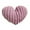 A002- Style B, variant on Decorative Throw Pillow, Heart Shaped Pillow, Striped Throw Pillow, Pillow for Couch, Plush Red 12X10 Inch Heart Cushion Ideal As Cozy Sofa Accent for Couple Daily Use, Wedding