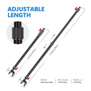 Camera Slider Support Arm Stabilizer, 2-Pack Adjustable Tripod Stability Arm for Increasing Stability, Extendable Poles ,Easy to Operate