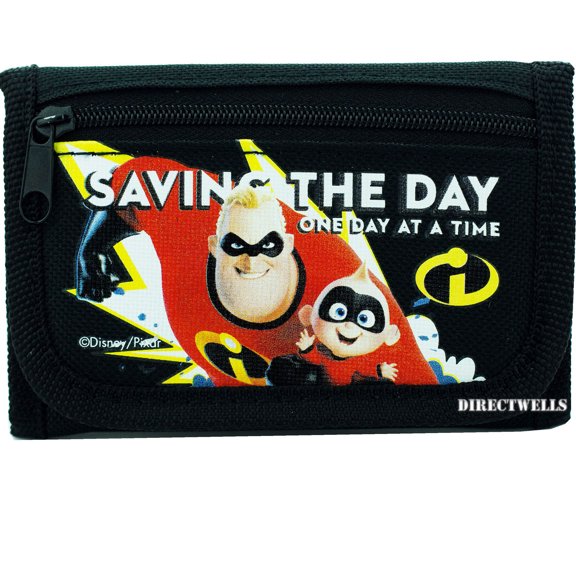 Disney Incredibles Black Wallet