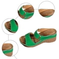 thumbnail image 4 of Rokment Orthotic Arch Support Platform Wedge Sandals for Women Ladies 2026 Fashion Comfortable Leather Fish Mouth Open Toe High Heels Dressy Slides Beach Casual Dress Slip on Summer Shoes E Size 8, 4 of 6
