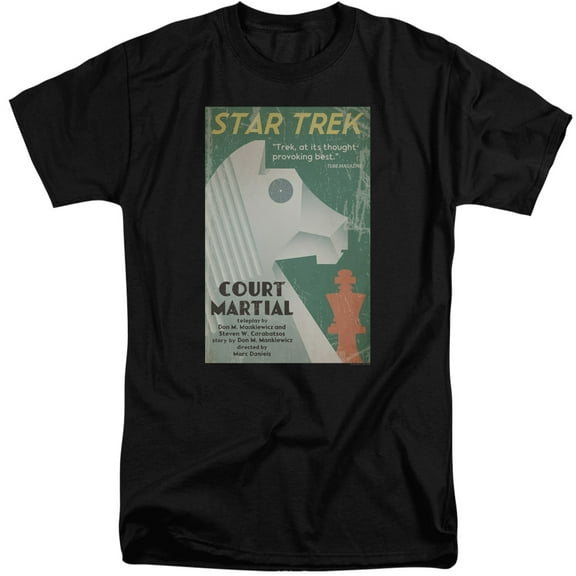 Star Trek Tos Episode 20 Adult Tall T-Shirt 18/1 T-Shirt Black