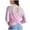 Pink, variant on Ahdbta Long Sleeve Workout Shirts for Women Lightweight Gym Athletic Yoga Tops Criss Cross Open Back Running T-Shirt