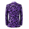 thumbnail image 5 of Men's Sequin Performance Ceremonial Dress Party Suit One Button Shawl Lapel Suit Jacket for Party Wedding Banquet Prom, 5 of 6