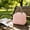 Pink, variant on Beige Insulated Lunch Cooler Bag Portable Picnic Carrier With Handle For Travel Office Outdoor