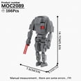 thumbnail image 1 of MOOXI Most Complete Space Wars Droid Spider Bot Sentry Adult Building Block Set MOC Brick Model Kit DIY Diorama Toy For Boy Gift,MOC2089, 1 of 13