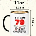 thumbnail image 4 of 1946 79th Birthday Mug for Women Men, Turning 79 Year Old Birthday Gifts for Mom, Dad, Grandma, Grandpa, Wife, Husband, Daughter, Sister, Best Friends, Coworkers, Her, Him, 11oz Coffee Cup, 4 of 5