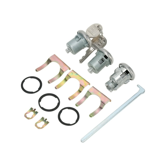 Unique Bargains Trunk Lock Cylinder with Tailgate Lock Cylinder and Keys for Buick Special 1963 Rear Tailgate Release Hatch Latch No.654394765282 Metal 1 Set