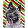 thumbnail image 1 of Akita Candy Cane Holiday Christmas Flag Garden Size, 1 of 1