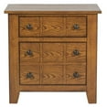 thumbnail image 3 of Bowery Hill Hardwood Oak Nightstand Rectangular 27" H x 27" W x 17" D, 3 of 7
