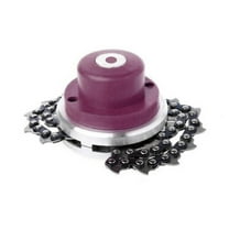 Lilixerw 65Mn Weed Eater Head,Chain Trimmer Head,Universal Speed Feed Trimmer Lawn Mower, Mower Tool Accessories for Outside Garden Lawn Glass