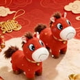 thumbnail image 4 of Crying Horse Plush Toys, 7.8" Crying Horse Plushie Figurine, 2026 Year of The Crying Red Horse Figurine, Soft Stuffed Animal Pillow Dolls for Home Store Tabletop Decor, 4 of 6
