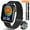 Black, variant on Smart Watch Fits for Android and iPhone,IP68 Waterproof,Suitable for Women Men 100 Sports Modes 1.96 inch Fitness Tracker with Answer Make Calls/Message Reminder,4 Watch Bands,Milano Steel Band(Gold)