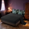 thumbnail image 3 of Manfei Traditional Eastern Dragon Animals 7-Piece Twin Bedding,Flower Starry Sky Bedding Comforter Set,Black Reversible, 3 of 6