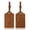 Brown, variant on 2Pack Leather Luggage Tag Set for Travel, Personalized ID Holder with Adjustable Strap, Suitcase Identifier for Boarding, Business Trip Accessories