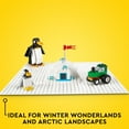 thumbnail image 4 of LEGO Classic White Baseplate, Square 32x32 Stud Foundation to Build, Play, and Display Toy Brick Creations, Great for Snowy and Winter Landscapes, 11026, 4 of 7