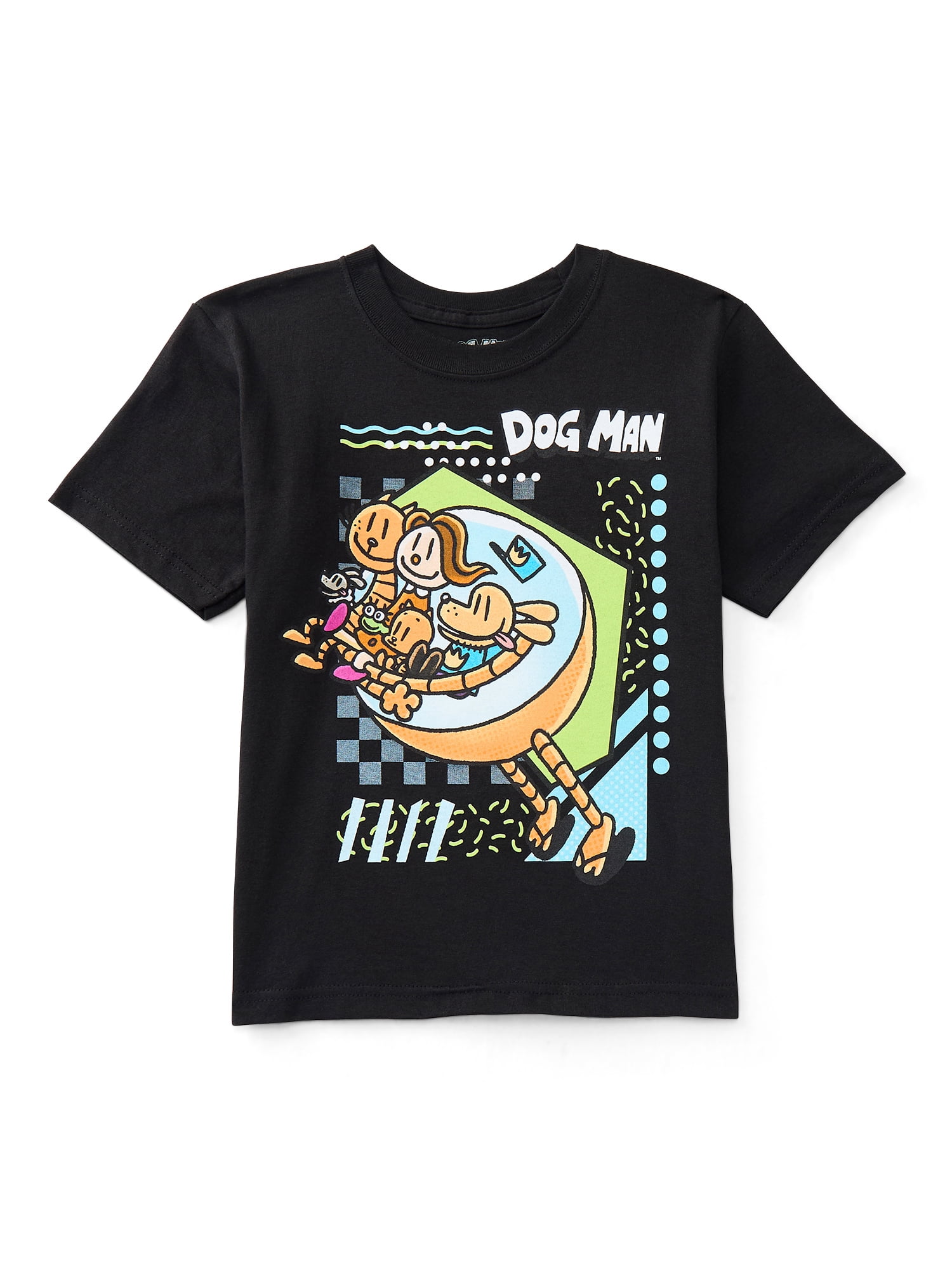 Dog Man Boys Graphic Tee with Short Sleeves, 2-Pack, Sizes XS-2XL