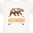 thumbnail image 4 of Inktastic Wyoming Vacation Bear Silhouette Boys or Girls Long Sleeve Baby Bodysuit, 4 of 5