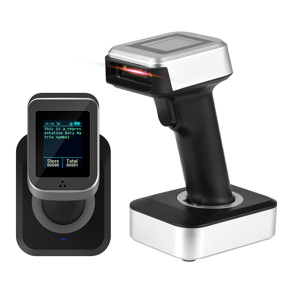 Barcode Scanner,Tft Color Lcd Scanner With Screen With Screen Display 1d Qr Scanner 2d 1d Qr With 3 In Lcd Screen Compatible Android 1.8 Inch Tft Display With 3 In 1 Bt Windows 3 In 1 Linu