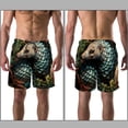 thumbnail image 3 of luoweisi Men's Beach Shorts Quick Dry Swim Trunks with Mesh Lining Unique Pangolin L, 3 of 5