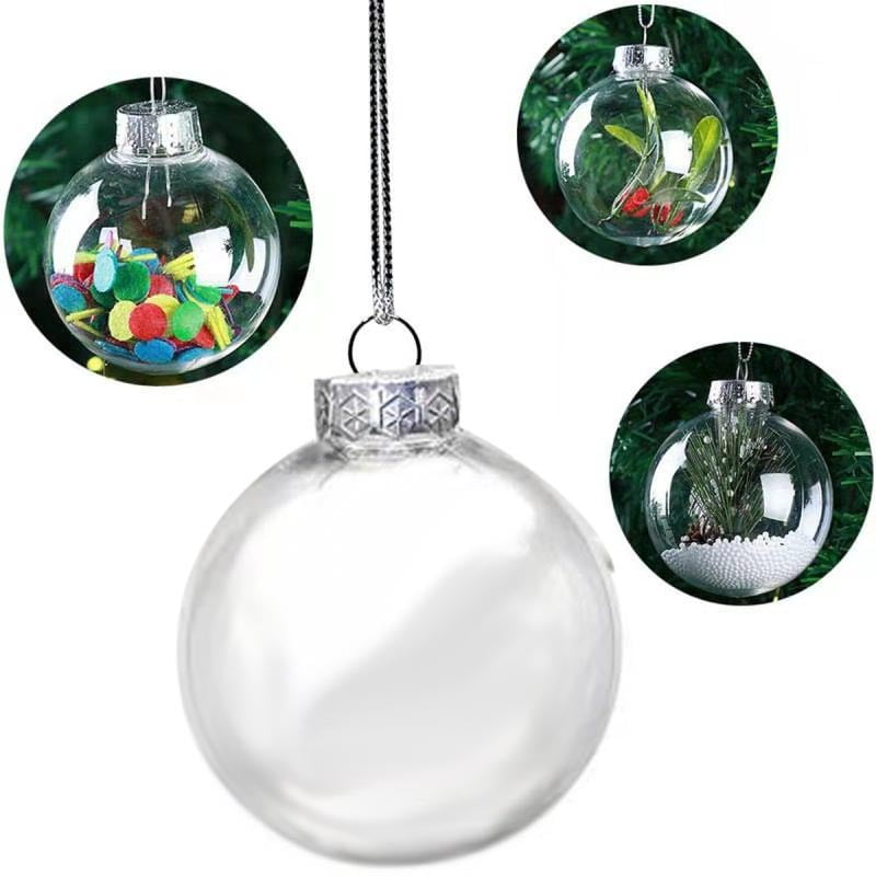 Christmas Hanging Ornaments Reusable Clear Plastic 6cm Suction Cup Hooks-9 Pack 