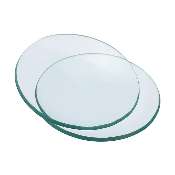Uxcell 50mm Diameter Watch Glass, 15 Pack Beaker Cover Smooth Edges Chamfered Arc for Laboratory, Transparent
