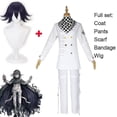 thumbnail image 5 of Anime Danganronpa V3 Kokichi Oma Cosplay uniformes de Presidente bufanda peluca capa y sombrero disfraces de fiesta de Carnaval y Halloween, 5 of 5