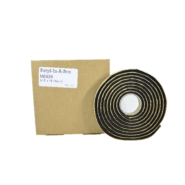 Marcy Adhesives ME825 - 10' x 5/16" Solid Core Soft Seal Butyl Tape Roll - Automotive Auto Glass Adhesive - USA Made