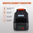thumbnail image 6 of 40V MAX 3.0Ah Lithium Ion Battery Replacement for BLACK+DECKER 40 Volt Batteries LBX1540 LBX2040 LBX2540 LBXR36, 6 of 7