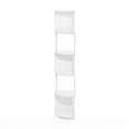 thumbnail image 2 of Pemberly Row 5-Tier Zigzag Corner Shelf Bookcase in Bookshelf in White, 2 of 6